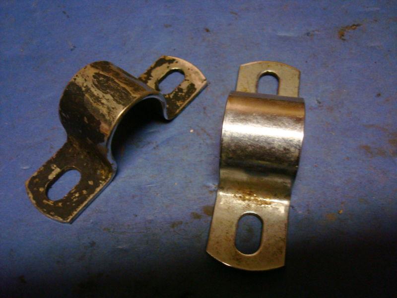 Harley knucklehead panhead flathead rear fender clamps chopper 