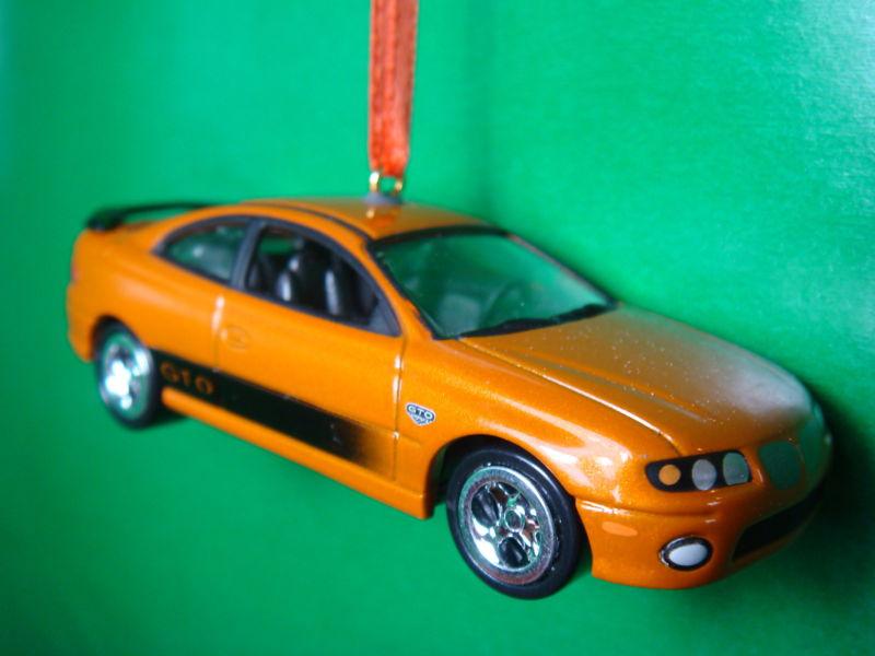 2004 '04 pontiac gto orange christmas tree ornament