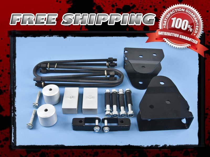 Buy SILVER LIFT KIT FRONT 2" REAR 1" RADIUS SHOCK EXTENDER 4X4 4WD