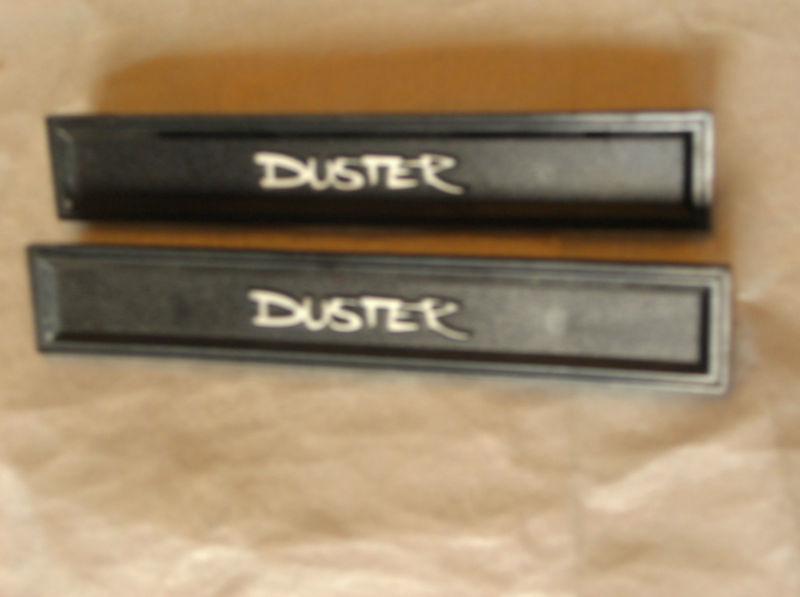 70 71 72 plymouth duster door emblem name plate a - body mopar twister # 3499375
