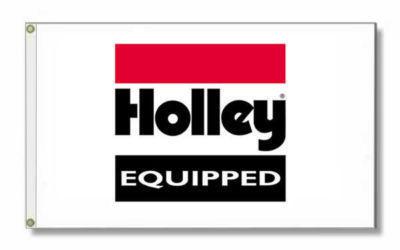 Holley equipped racing flag banner carburetor 4x2ft