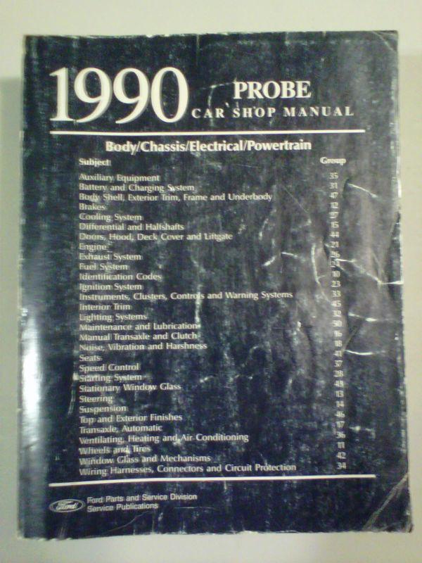 Buy 1990 Ford Probe Genuine Factory Service Shop Repair Manual in