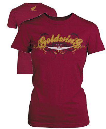 Honda womens goldwing posh t-shirt burgundy m/medium