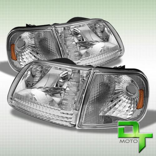 Buy 9703 FORD F150 EXPEDITION CRYSTAL HEADLIGHTS +CORNER SIGNAL LIGHTS LAMPS SET in Rowland