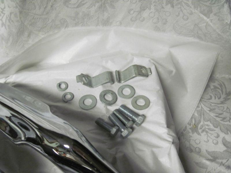 1966 CHEVROLET CHEVY CHEVELLE EL CAMINO PAIR FRONT BUMPER GUARDS NOS IOB RAT ROD, US $250.00, image 4