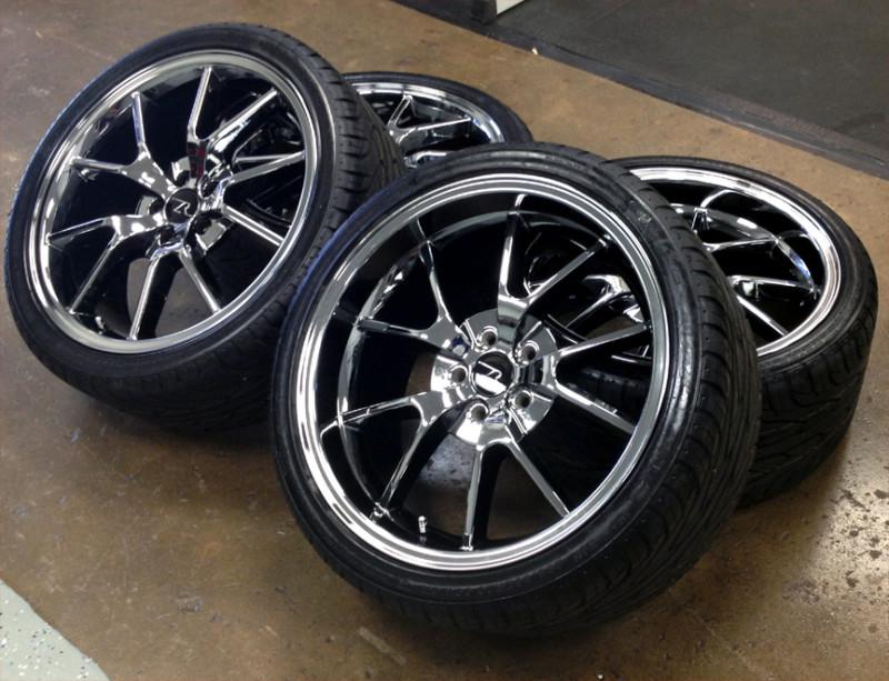 Buy Black Chrome Mustang FR500 Wheels 20x8.5 & 10