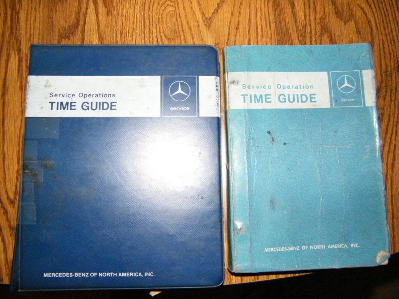 Mercedes service operations time guides models from 1973