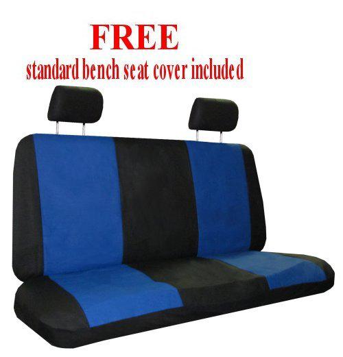 Blue Black Xtreme Car Truck SUV Seat Covers pkg w/ Tattoo Floor Mats & More #2, US $51.31, image 2