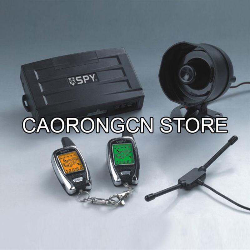 Spy two way car security alarm system lcd transmitter and long range monitoring!