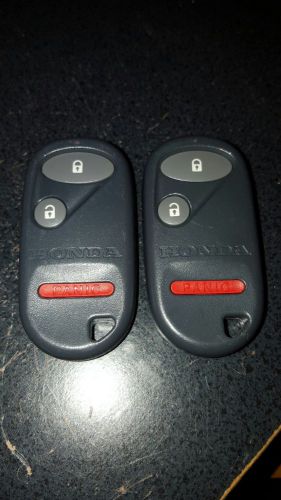 (one) 01-05 honda civic keyless remote fob clicker transmitter nhvwb1u523