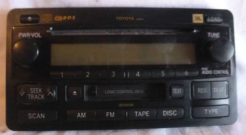 03 04 toyota sequoia jbl radio 6cd cassette face plate a56835 86120-0c121 fppb62