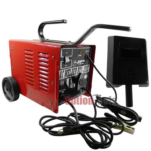 110v 120amp arc welder portable welding machine automotive w/ wheels diy home hd