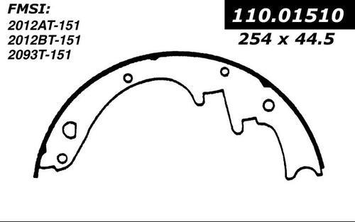 Centric 111.01510 brake pad or shoe, rear-preferred new brake shoes