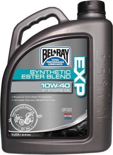 Bel-ray 4 liter exp synthetic ester blend 4t engine oil 10w-40 99120-b4lw