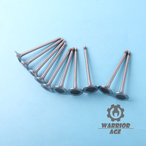 10x engine exhaust + intake valves 66mm stem for volvo s60 s70 s80 v70