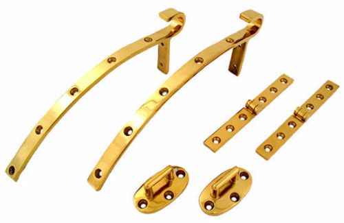 Abi folding boat ladder kit, marine, stern,wood project, hangers &amp; hinges incl