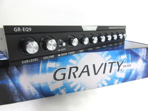 7 band car equalizer pre-amp gr-eq9 gravity low pass select 60hz/120hz