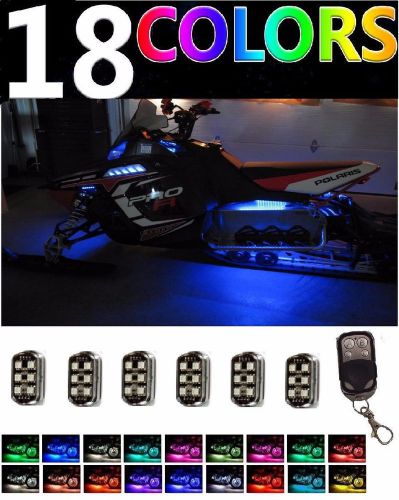 Led custom millioncolor snowmobile neon glow pod lighting kit for polaris pro