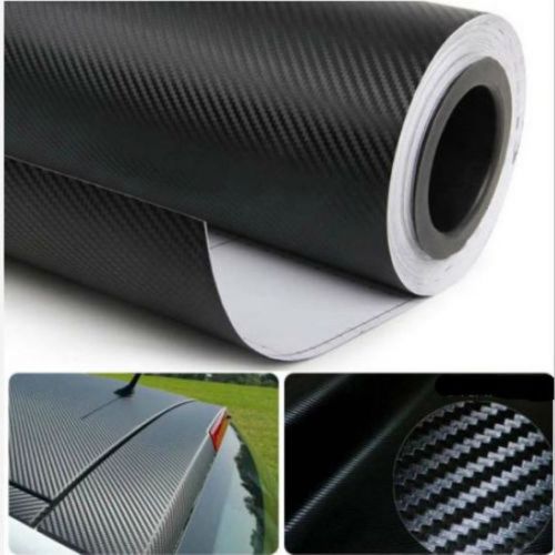 12*50"3d black carbon fiber vinyl car wrap sheet roll film sticker decal sales