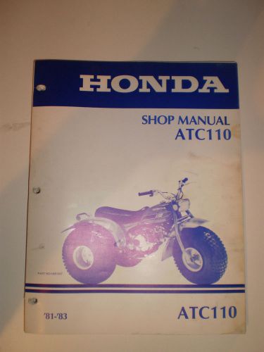 Honda atc110 1981-1983  official shop service repair manual