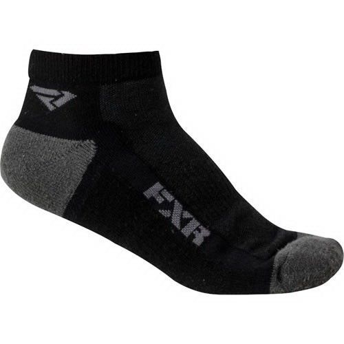 Fxr turbo mens ankle socks black/charcoal grey