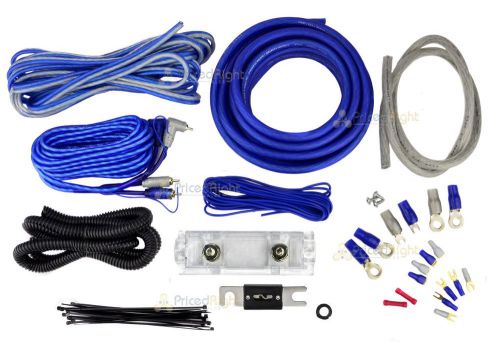 4 ga gauge awg amplifier amp wiring wire kit complete installation cables wires