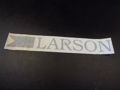 Larson decal metallic blue / black / silver 24 1/8&#034; x 2 7/8&#034; marine boat