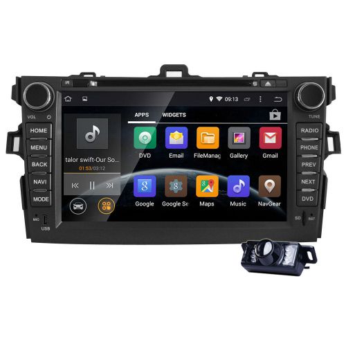 Android 4.4 3g wifi 7" 2 din car radio stereo dvd player gps navigation+camera