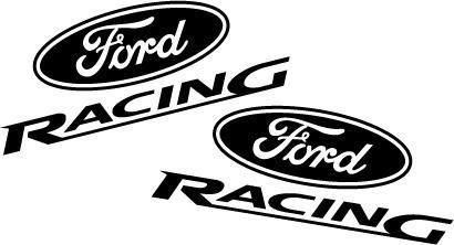 Flat black ford racing decal set free shipping!!!!