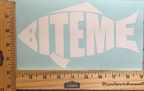 Bite me fish fishing decal 18 colors available high quality stickers car truck
