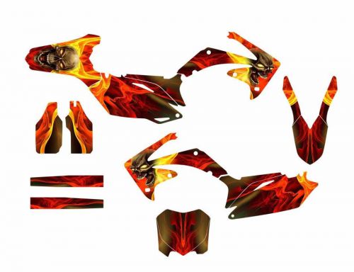 Crf 450r graphics decal kit for 2009 2010 2011 2012 honda no6666n skull