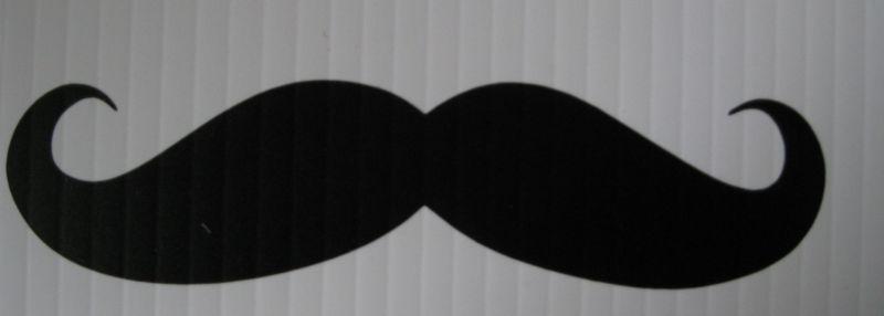 Mustache   vinyl sticker decal- jdm honda subaru vw euro ford chevy car truck 