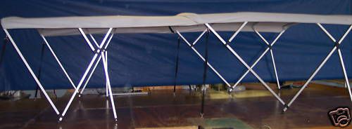 Double bimini 15'long - 5 year warranty 1" frame standard fittings