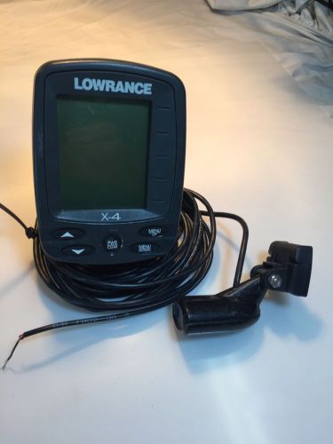 Lowrance x4 sonar depth finder boat