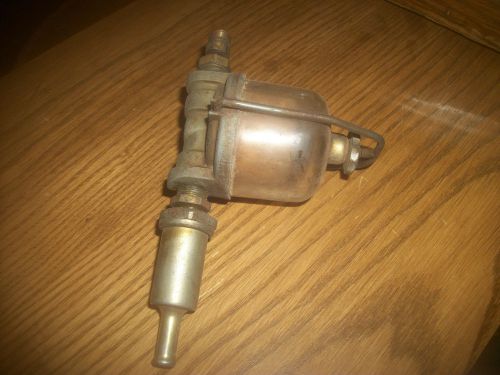 Lot c vintage car / truck glass bowl fuel filter / sediment bowl