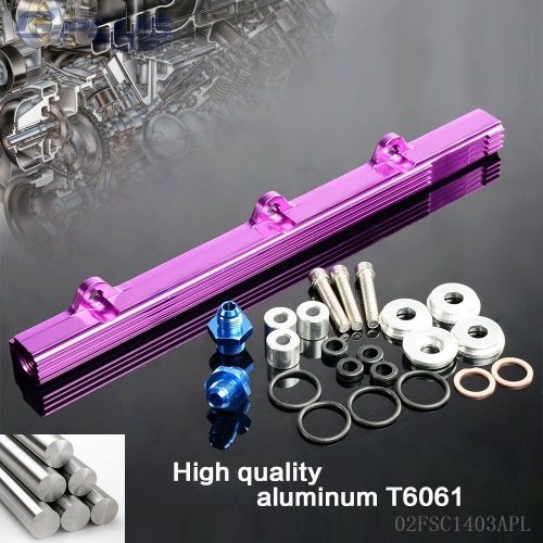 Mitsubishi lancer evolution evo 1 2 3 4g63 high flow top feed fuel rail injector