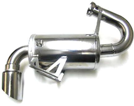 Sno stuff 331-209 rumble pack single canister silencer nickel/chrome plated