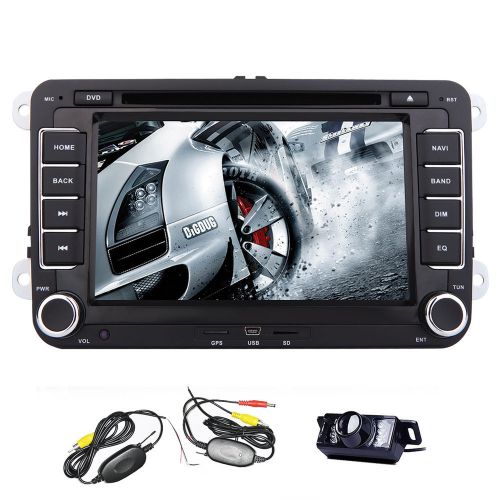 Camera+android 4.4 7" car stereo dvd player gps navigation wifi for volkswagen