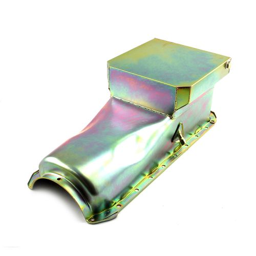 Chevy bbc 454 gen 4 6qt drag rear sump 2pc rms zinc oil pan