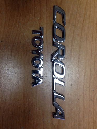 08-13 toyota corolla deck lid emblems