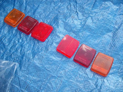 Siata fiat 850 spring  / complete original rear lenses light carello  n.o.s