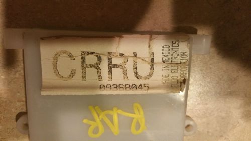 Drac module computer control unit speed sensor buffer crru