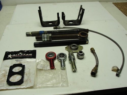 Allstar performance 40230 1-3/4" fuel filter bracket imca dirt &amp; misc parts lot.