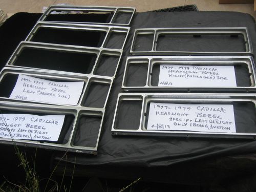 1977-1979 cadillac headlight bezel,bezel,headlamp bezel,fleetwood,deville,left