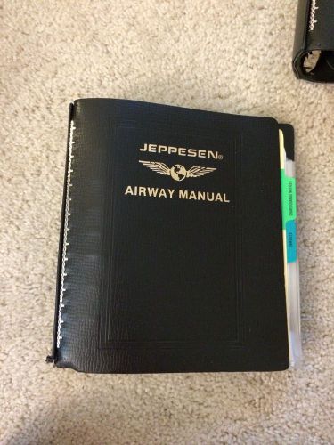 Jeppesen 2&#034; bonded leather airway manual