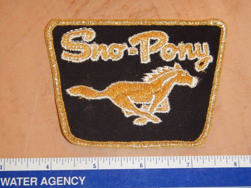 Vintage original sno-pony snowmobile patch 3" x 4" new old stock