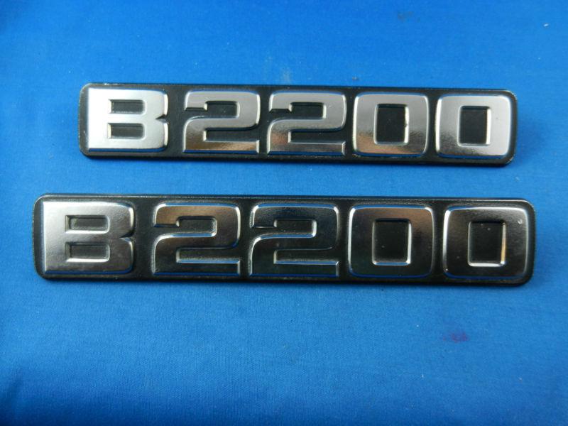 Mazda truck b-series b2200  emblems logo side quarter panel  (set of 2)