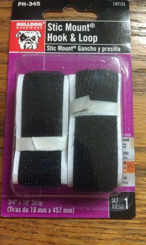 Velcro, sticky back, strips, 3/4&#034; x 18&#034; # ph-345 black