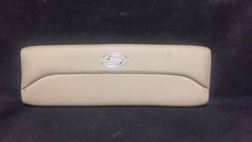 Boat/marine tan sportsman back rest cushion w/ mark