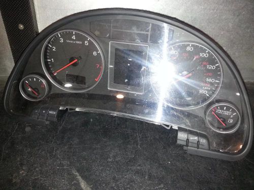 Audi audi a4 speedometer (cluster), exc. conv; thru vin 400000, mph, w/o navig